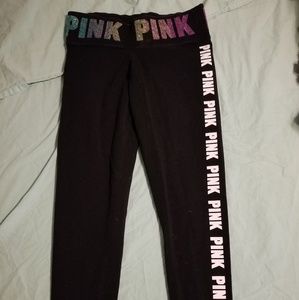 Victoria's Secret pink yoga leggings